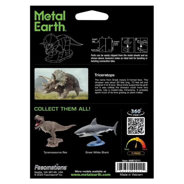 Metal Earth </br>Tricératops – Image 3