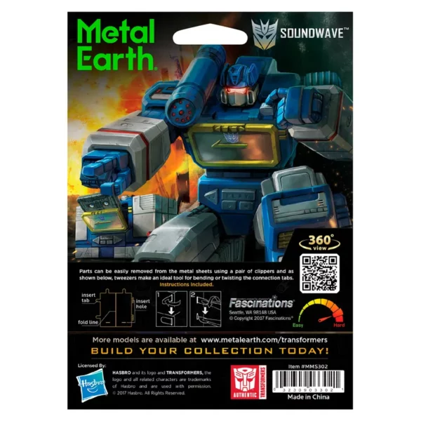 Metal Earth </br>Soundwave – Image 3