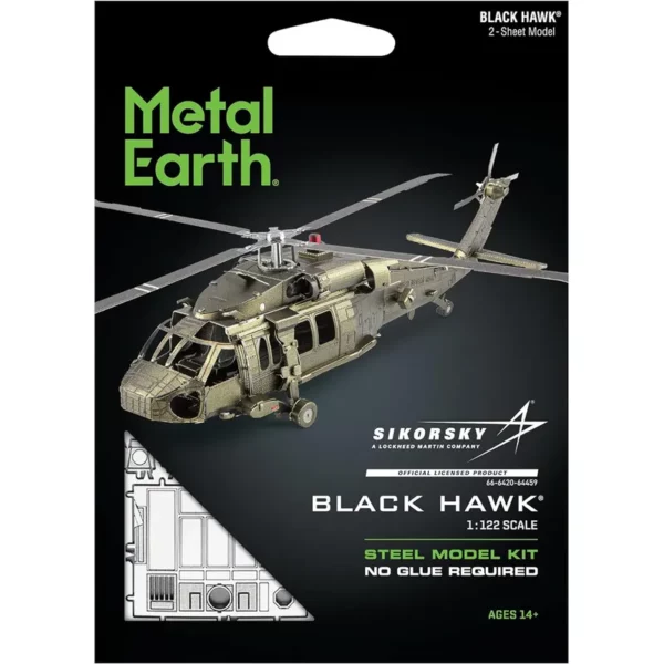 Metal Earth </br>Black Hawk – Image 2