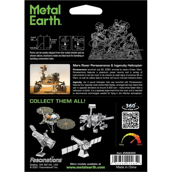 Metal Earth </br>Perseverance et </br>Ingenuity – Image 3