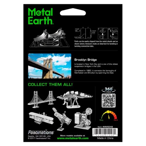 Metal Earth </br>Le Pont de Brooklyn – Image 3