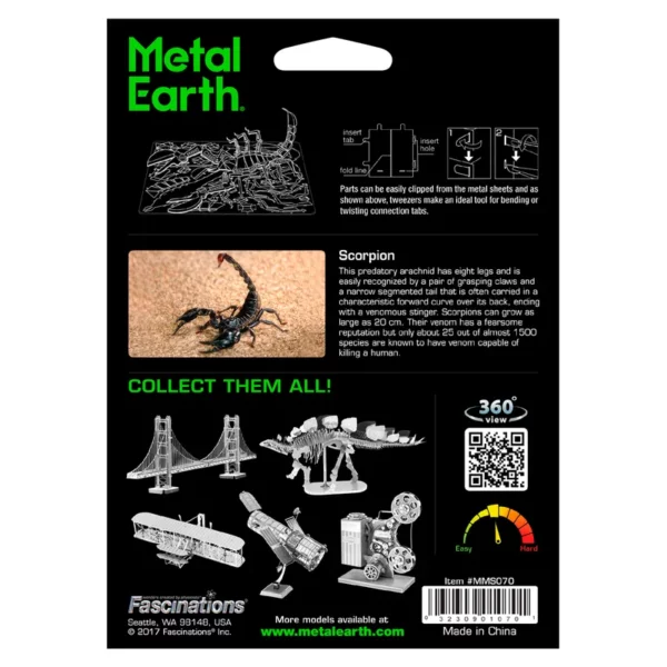 Metal Earth </br>Scorpion – Image 3