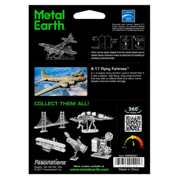 Metal Earth </br>B-17 Flying Fortress – Image 3