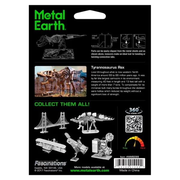 Metal Earth </br>Squelette Tyrannosaure Rex – Image 3