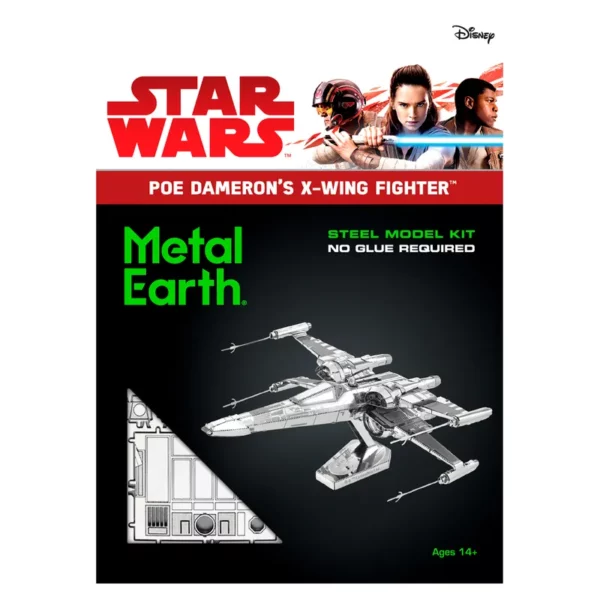 Metal Earth </br>Chasseur Stellaire </br>X-Wing de Poe Dameron – Image 2