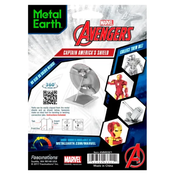 Metal Earth </br>Bouclier de </br>Captain America – Image 3