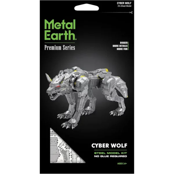 Metal Earth </br>Cyber Wolf – Image 2